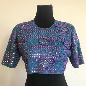 NWT Urban Outfitters/PUR Embroidered Crop Top